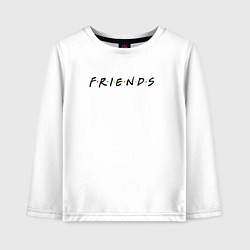 Лонгслив хлопковый детский Friends, цвет: белый