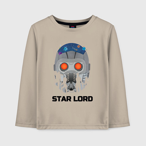 Детский лонгслив Star lord / Миндальный – фото 1