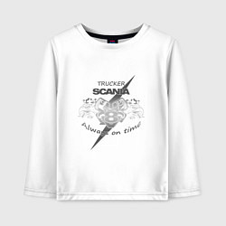 Детский лонгслив Scania always on time