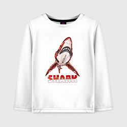 Детский лонгслив Акула киборг