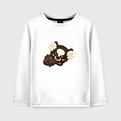 Лонгслив хлопковый детский Marmoset PK XD, цвет: белый