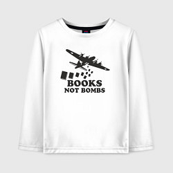 Детский лонгслив Книжки а не бомбы
