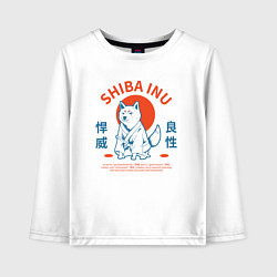 Детский лонгслив Сиба ину , Японский стиль