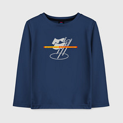 Лонгслив хлопковый детский Depeche Mode - Black Celebration flags, цвет: тёмно-синий