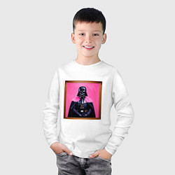 Лонгслив хлопковый детский Лорд Стиля, цвет: белый — фото 2
