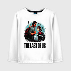 Лонгслив хлопковый детский Ellie and Joel - the last of us adventure, цвет: белый