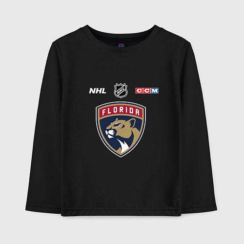 Детский лонгслив Флорида Пантерз - НХЛ команда / Черный – фото 1