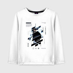 Лонгслив хлопковый детский Поднятие уровня в одиночку, Сон Джин-У, цвет: белый