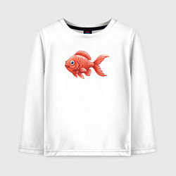 Детский лонгслив Милая красная рыбка