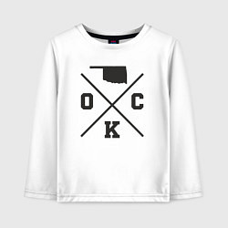 Детский лонгслив Map OKC