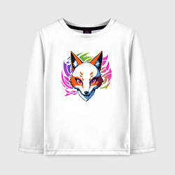 Детский лонгслив Лисица киберпанк