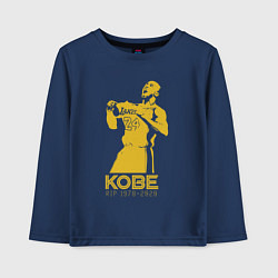 Лонгслив хлопковый детский Kobe - Lakers, цвет: тёмно-синий