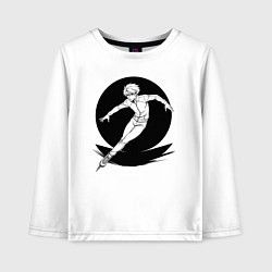 Детский лонгслив Конькобежец аниме