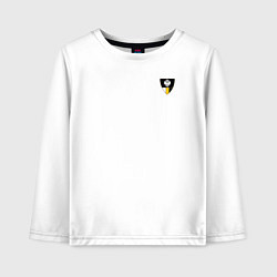 Лонгслив хлопковый детский Щит с гербо Российской Империи Христианский, цвет: белый