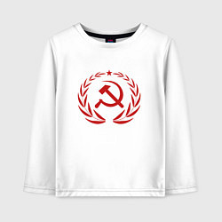 Детский лонгслив Герб СССР серп и молот