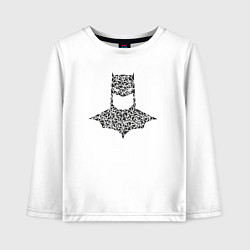 Лонгслив хлопковый детский Batman hero, цвет: белый