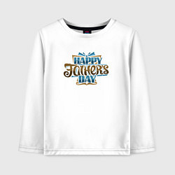 Детский лонгслив Happy fathers day