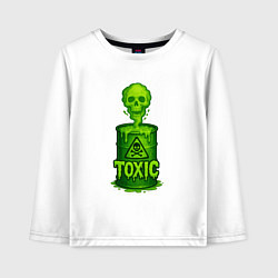 Детский лонгслив Toxic зеленая кислота