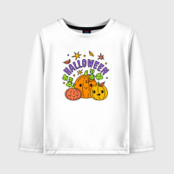 Детский лонгслив Весёлый хэллоуин