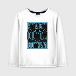 Детский лонгслив Straight outta Gotham