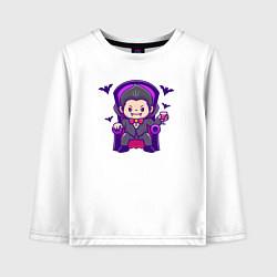 Детский лонгслив Дракула на троне