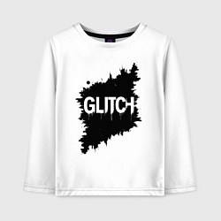 Детский лонгслив Глитч-эффект хаос в пикселях