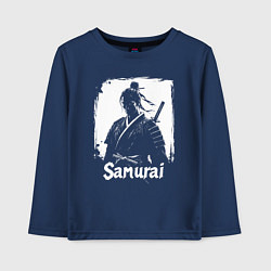 Детский лонгслив Портрет самурая