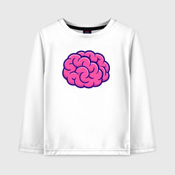 Детский лонгслив Розовый мозг