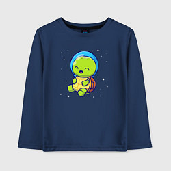Детский лонгслив Черепашка в космосе