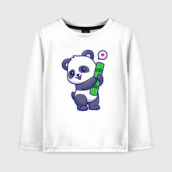 Детский лонгслив Бабмуковая милая панда