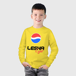 Лонгслив хлопковый детский Леша Лайт, цвет: желтый — фото 2