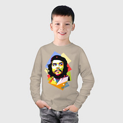 Лонгслив хлопковый детский Che Guevara Art, цвет: миндальный — фото 2