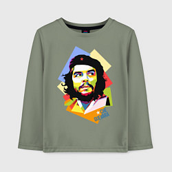 Лонгслив хлопковый детский Che Guevara Art, цвет: авокадо