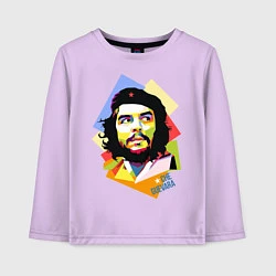 Лонгслив хлопковый детский Che Guevara Art, цвет: лаванда
