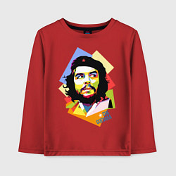 Лонгслив хлопковый детский Che Guevara Art, цвет: красный