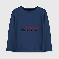 Лонгслив хлопковый детский Toyota Allion, цвет: тёмно-синий