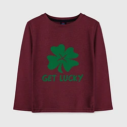 Детский лонгслив Get lucky