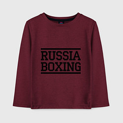 Детский лонгслив Russia boxing