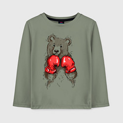 Детский лонгслив Bear Boxing
