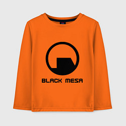 Лонгслив хлопковый детский Black Mesa: Logo, цвет: оранжевый