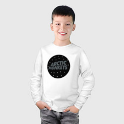 Лонгслив хлопковый детский Arctic Monkeys: Black, цвет: белый — фото 2