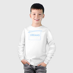 Лонгслив хлопковый детский 30 STM: Dreams, цвет: белый — фото 2
