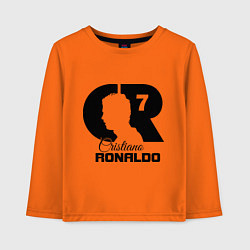 Лонгслив хлопковый детский CR Ronaldo 07, цвет: оранжевый