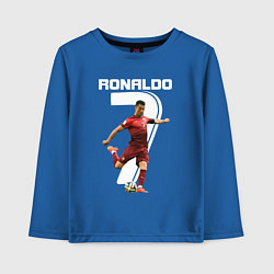 Лонгслив хлопковый детский Ronaldo 07, цвет: синий