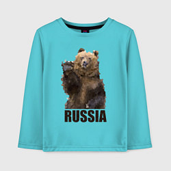 Детский лонгслив Russia: Poly Bear