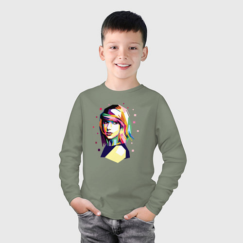 Детский лонгслив Taylor Swift Art / Авокадо – фото 3