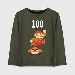 Детский лонгслив Mario: 100 coins