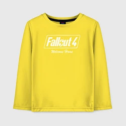 Лонгслив хлопковый детский Fallout 4: Welcome Home, цвет: желтый