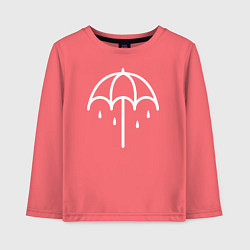 Лонгслив хлопковый детский BMTH Symbol, цвет: коралловый