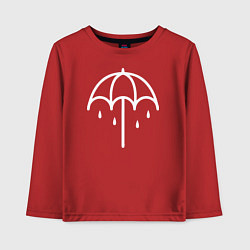 Лонгслив хлопковый детский BMTH Symbol, цвет: красный